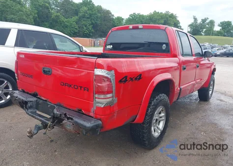 2003 Dodge Dakota Sport/Sxt from USA, damaged, VIN 1D7HG38X03S333959